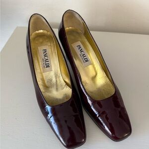 Pancaldi Women's Elegant Burgundy Heels